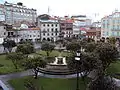 Fountain in the middle of the gardens