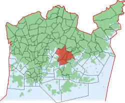 Position of Herttoniemi within Helsinki