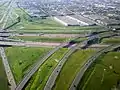 Highway 401 at the interchange with Highway 410 and Highway 403 in Mississauga