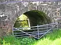 Overbridge near the old South Windyhouse Farm site.