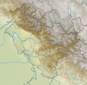 Map showing the location of Bandli Wildlife Sanctuary