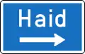 15b-b landscape: Exit sign - Motorway or Motorroad