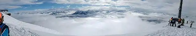 Panorama from the top of the Hohe Salve.