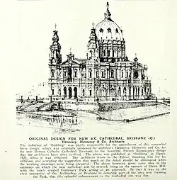 Holy Name Cathedral Brisbane design 1925