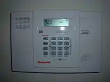 Wireless home alarm system control panel