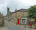 St Mary's Church, peeping above the houses on Church St, Honley