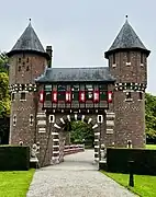 One of many gates and bridges on the property