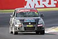 The Class E-winning Suzuki Swift Sport of Michael Hopp and Steve Pittman at the 2019 Hi-Tec Oils Bathurst 6 Hour