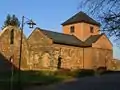 The abbey at Hornbach with St. Pirmin's grave