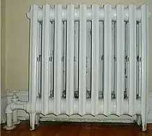 An old-style household radiator.