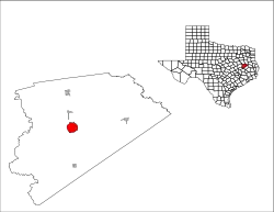 Location of Crockett, Texas