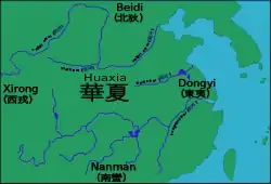 Non-Hans peoples on the outskirts of the Zhou dynasty.