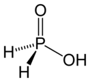 Wireframe model of hypophosphorous acid