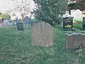 Hyssington Church, Montgomeryshire. 18th century Gravestones