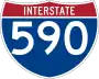 Interstate 590 marker