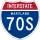 Interstate 70S marker