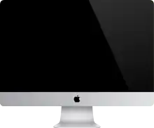 Slim edge unibody iMac.