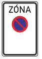 Zone having the restriction indicated