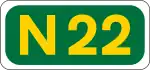 N22 road shield}}