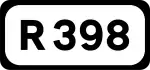 R398 road shield}}