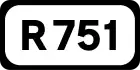 R751 road shield}}