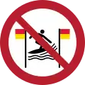 P064 – No surfing between the red-and-yellow flags