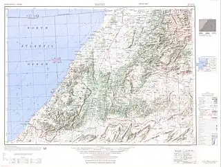 Map showing the boundary of Ifni(Date on map: 1953)