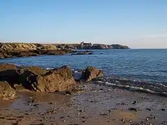 Beach with the Old Castle in the back