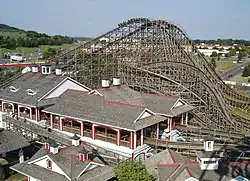 Lightning Racer at Hersheypark is a racing, dueling roller coaster made by GCI.