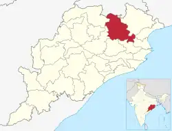 Location in Odisha