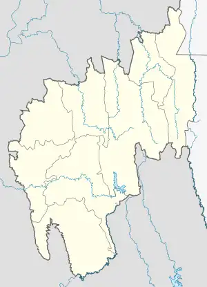 Map showing the location of Sepahijala Wildlife Sanctuary