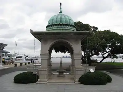 The Indian Water Fountain remembers those who perished in the 1923 Great Kanto Earthquake, including more than 90 Indians.