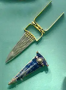 Image 32Katar, Tamil dagger which was popular throughout South Asia (from Tamils)