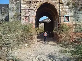 Inside fort