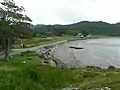 Inverkirkaig On the shore of Loch Kirkaig with pebbly beach.