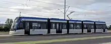 GRT's fleet consists of low-floor buses such as this Nova LFS, and Flexity Freedom light rail vehicles