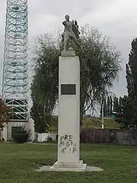 Ion Oblemenco statue in front of the stadium