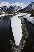 The Isère from La Daille, near Val-d'Isère