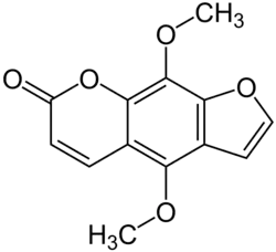 Chemical structure of isopimpinellin.