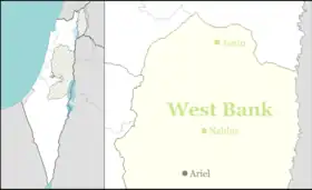 Yakir is located in the Northern West Bank