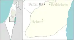 Tell Maon is located in the Southern West Bank