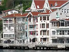 Ottoman era waterfront houses (yalı) on the Bosphorus.