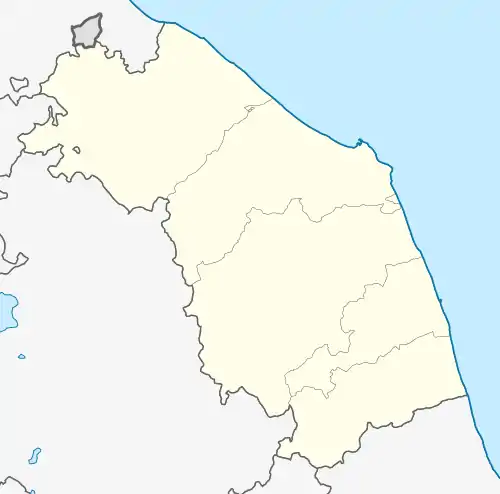 Tolentino is located in Marche