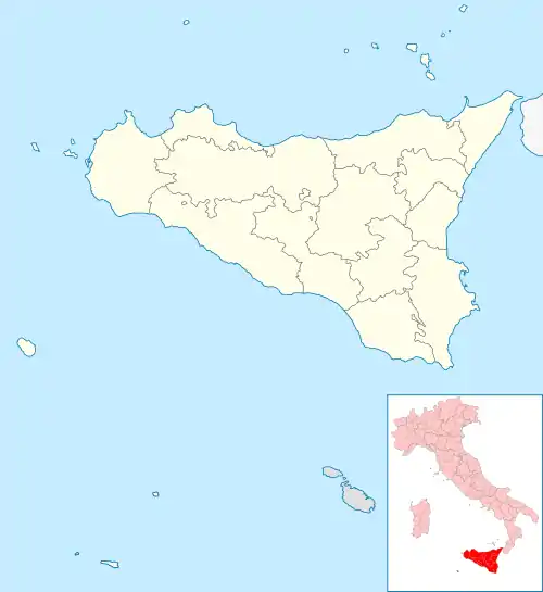 Nicosia is located in Sicily