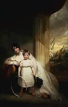 Georgiana St Leger and her son Pascoe St Leger Grenfell c1800