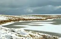 Wetlands of Izembek National Wildlife Refuge in early spring