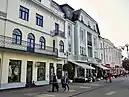 Old townhouses at Jomas iela in Jūrmala