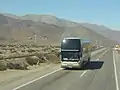 A Youngman-Neoplan JNP6137 Skyliner double decker bus near Incahuasi, Chile