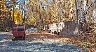 Abandoned foundation and machinery, 2010