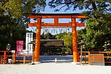 Image 33Torii entrance gate at Kamigamo Shrine, Kyoto (from Culture of Japan)